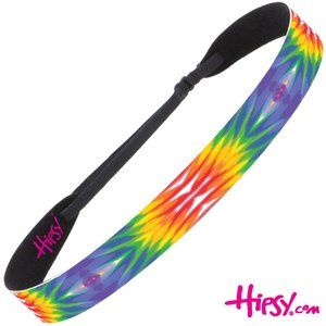Hipsy Adjustable NO SLIP Tie Dye Multi Wide Non-Slip Headband
